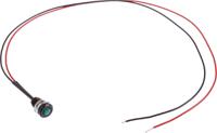oxlclh63bbfl30gn Oxley Green Panel Mount Indicator, 3.6V, 6.4mm Mounting Hole Size, Lead Wires Termination, IP66