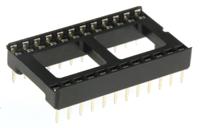 w3124trc Winslow, W3100 2.54mm Pitch Vertical 24 Way, Through Hole Stamped Pin Open Frame IC Dip Socket, 10A