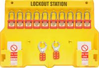 lok232 Spectrum Industrial 10 Padlock Lockout Station