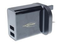 1001-0105-520 Ansmann 12W Power Brick AC/DC Adapter 5V dc Output, 2.4A Output