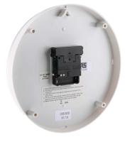 235-6333 RS PRO White Radio Controlled Analog Wall Clock, 255mm Diameter