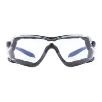rly00312 Riley QUADRO Anti-Mist UV Safety Glasses, Grey Polycarbonate Lens