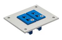 106-695 RS PRO Miniature Size Thermocouple Connector Panel for Use with Thermocouple K, RoHS Standard