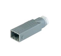931692106-stas-5 Hirschmann, ST IP54 White Cable Mount Industrial Power Plug, Rated At 10A, 250 V, 400 V