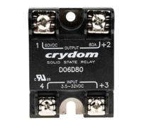 d06d80 Sensata Crydom D06D Series Solid State Relay, 80 A Load, Surface Mount, 60 V dc Load, 32 V Control