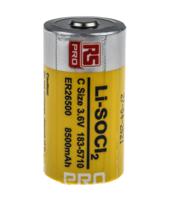 183-5710 RS PRO 3.6V Lithium Thionyl Chloride C Battery