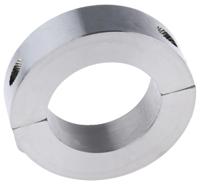 046202035 Huco Shaft Collar, Two Piece, Clamp Screw, Bore 35mm, OD 57mm, W 15mm, Stainless Steel