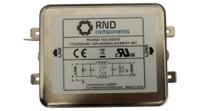 rnd-165-00242 RND, RND 165 16A 250 V 50 Hz, 60 Hz, Chassis Mount EMI Filter, Tab, Single Phase
