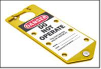 221-5280 RS PRO Yellow 6-Lock Aluminium Hasp Lockout, 7.25mm Shackle