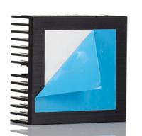 750-0951 RS PRO Heatsink, Universal Rectangular Alu, 8.2K/W, 40 x 40 x 18mm, Adhesive Foil