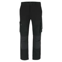 23mtr1803bk-44 Herock 23MTR1803 Unisex's Black 1% Elastane, 6% Polyester T400, 93% Cotton, Size 44 Waist Size 44 in W