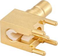 59s225-400l5 Rosenberger, Plug PCB Mount SMB Connector, 50Ω, Solder Termination, Right Angle Body