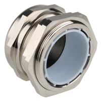 831-9043 RS PRO Metallic Nickel Plated Brass Cable Gland, M63 Thread, 37mm min., 44mm max., IP68