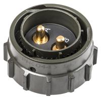62gb-56tg18-02pn044 Amphenol Limited, 62GB 2 Way Cable Mount MIL Spec Circular Connector PlugOlive, Pin Contacts,Shell Size 18, Bayonet