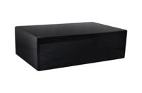 190-4281 RS PRO Black Fibreglass Reinforced Polyester Enclosure, IP66, Black Lid, 400 x 405 x 201mm