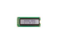 mc21605b6w-fptlw33-v2 Midas MC21605B6W-FPTLW3.3-V2 Alphanumeric LCD Display, 2 Rows by 16 Characters