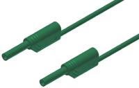 975698704 Hirschmann Test & Measurement 2 mm Connector Test Lead, 10A, 1000V ac/dc, Green, 2m Lead Length