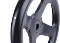 237-328 RS PRO Black Steel Hand Wheel, 200mm diameter