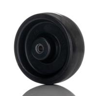 bog100x35-8 Tente Black Corrosion Resistant Trolley Wheel, 250kg