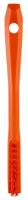 44017 Vikan Extra Hard Bristle Orange Scrubbing Brush, 15mm bristle length, PET bristle material