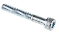 484-0010 RS PRO Bright Zinc Plated Steel Hex Socket Cap Screw, DIN 912, M6 x 40mm