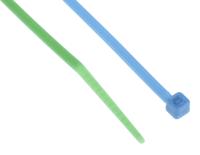 233-528 RS PRO Cable Tie, 100mm x 2.5 mm, Assorted Nylon, Pk-250