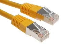 411-491 RS PRO, 5m Cat6, Yellow RJ45 to Male RJ45 Male, S/FTP Shielded, Terminated PVC Sheath