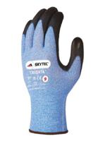 sky90 Skytec TRIGATATM Blue Fibreglass, Nylon Cut Resistant Gloves, Size 7, Polyurethane Coating