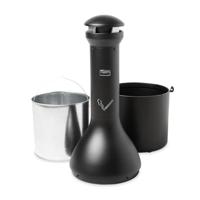 fg9w3300bla Rubbermaid Commercial Products Black Stainless Steel Standing Cigarette Bins, 390mm