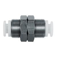 kge04-00 SMC KG Series Bulkhead Union, 4 mm to M12, Threaded-to-Tube Connection Style, KGE04-00