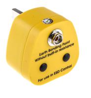 392-157 RS PRO ESD Earth Bonding Plug With 10 mm Stud