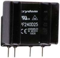 pf240d25 Sensata Crydom PF Series Solid State Relay, 25 A rms Load, PCB Mount, 280 V rms Load, 15 V Control