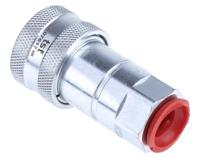 745-4716 RS PRO Steel Female Hydraulic Quick Connect Coupling, BSP 3/8 Female