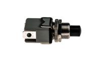 1213c-black APEM Push Button Switch, Momentary, Panel Mount, 12.2mm Cutout, SPST, 250V ac
