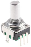 pec11r-4015f-n0024 Bourns 24 Pulse Incremental Mechanical Rotary Encoder with a 6 mm Flat Shaft, Through Hole