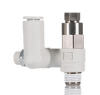 asp330f-01-06s SMC ASP Series Threaded Flow Regulator, R 1/8 Male Inlet Port x 6mm Tube Outlet Port