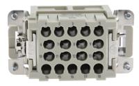 09320183001 HARTING Heavy Duty Power Connector Insert, 16A, Male, Han EE Series, 18 Contacts