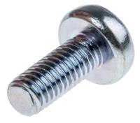 482-8357 RS PRO Bright Zinc Plated Pan Steel Tamper Proof Security Screw, M5 x 12mm