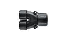 166-25802-hg21-y16-pa66tpe-bk HellermannTyton, Cable Conduit Fitting, 21mm Nominal Size, M5, Polyamide 6.6 (PA66), Black