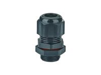 axm-20 HENSEL AXM Series Black Polycarbonate Cable Gland, M20 Thread, 8mm min., 13mm max., IP66