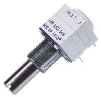 14921f0gjsx13502ka Vishay 149 5kΩ Rotary Potentiometer 2-Gang, Panel Mount (Through Hole), 14921F0GJSX13502KA