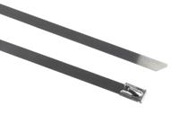 183-4238 RS PRO Cable Tie, Ball Lock, 360mm x 7.9 mm 316 Stainless Steel, Pk-100