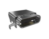 12402056e512a Amphenol Communications Solutions Right Angle, SMT, Socket- Single Port Type C 4.0 USB C Connector