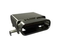 12402073e512a Amphenol Communications Solutions Right Angle, SMT, Socket- Single Port Type C 4.0 USB C Connector