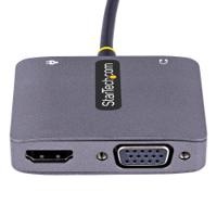 122-usbc-hdmi-4k-vga StarTech.com USB C to HDMI, VGA Adapter, USB C, 1 Supported Display(s) - 4K @ 60Hz