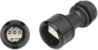185-0a1031-p0301 ABB 3 Pole IP68 Rating Cable Mount Male Mains Inline Connector Rated At 16A