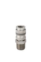 667-1863 RS PRO Brass, Steel Female Pneumatic Quick Connect Coupling, G 1/4 Male Threaded