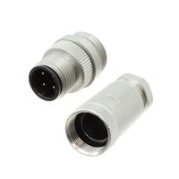 858-008-103rls4 Norcomp Circular Connector, 8 Contacts, Cable, M12 Connector, Plug, Male, IP67, M Series