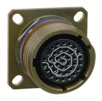 d3899920wb2pn Amphenol Limited, D38999 Threaded Entry 2 Way Panel Mount MIL Spec Circular Connector Plug, Pin Contacts,Shell Size