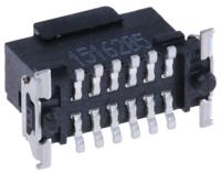 244836-244836-e ERNI SMC Series Straight Surface PCB Header, 12 Contact(s), 1.27 mm Pitch, 2 Row, Shrouded